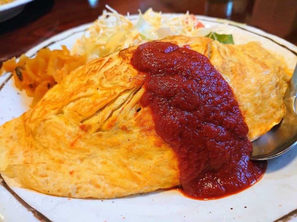 キッチンおふくろ_オムライスアップ