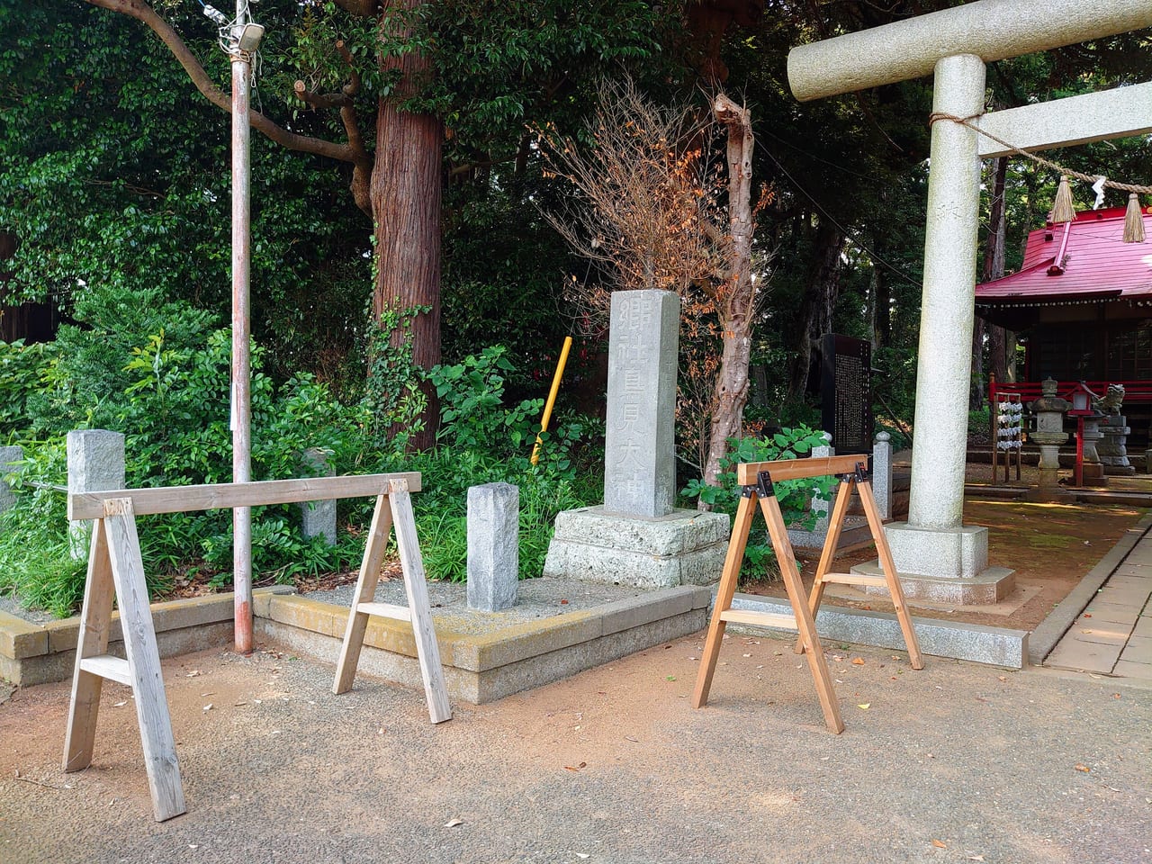 小林鳥見神社_バイクスタンド