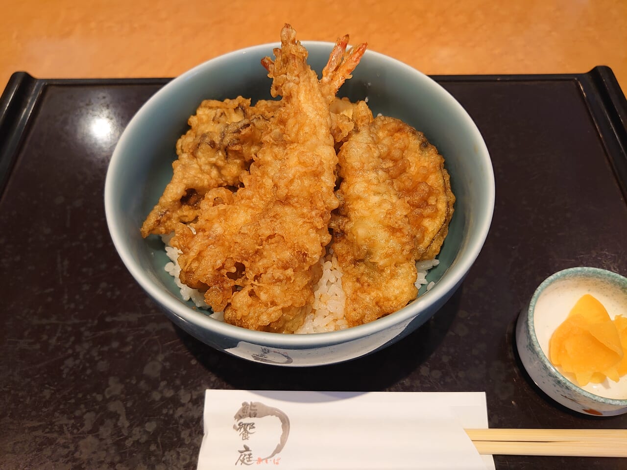 饗庭_海老天丼１