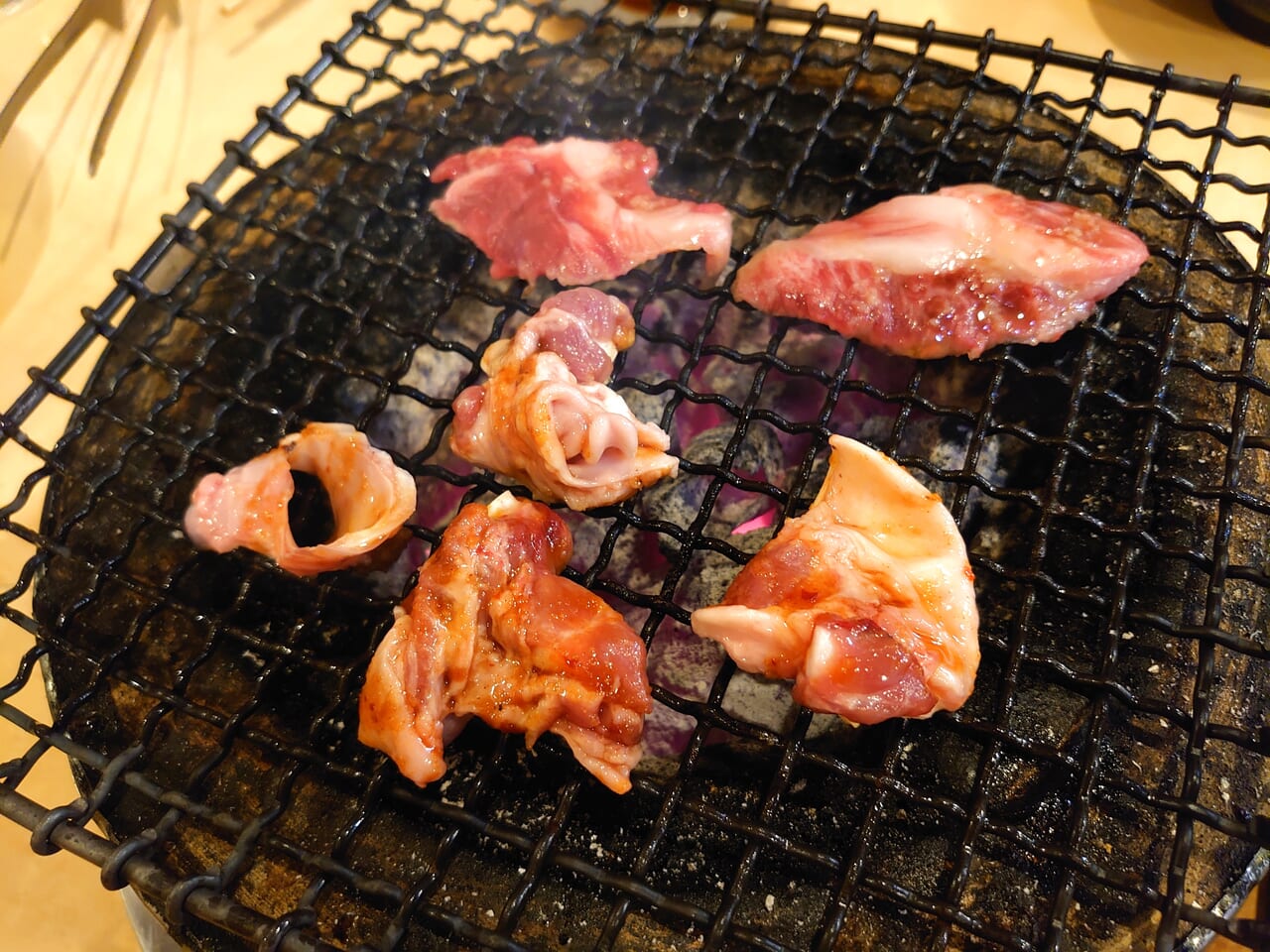 しちりん西白井_肉焼く１