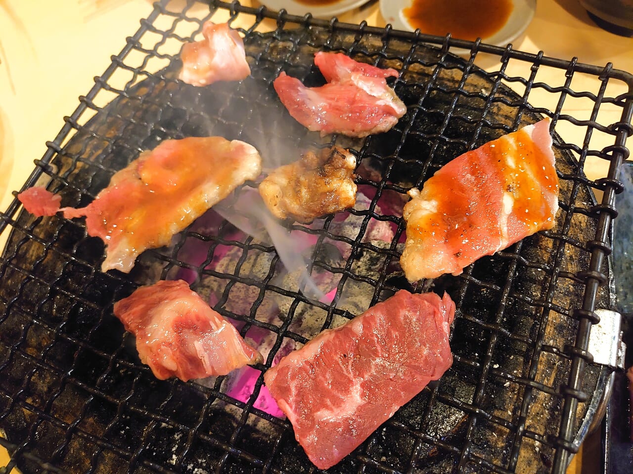 しちりん西白井_肉焼く２