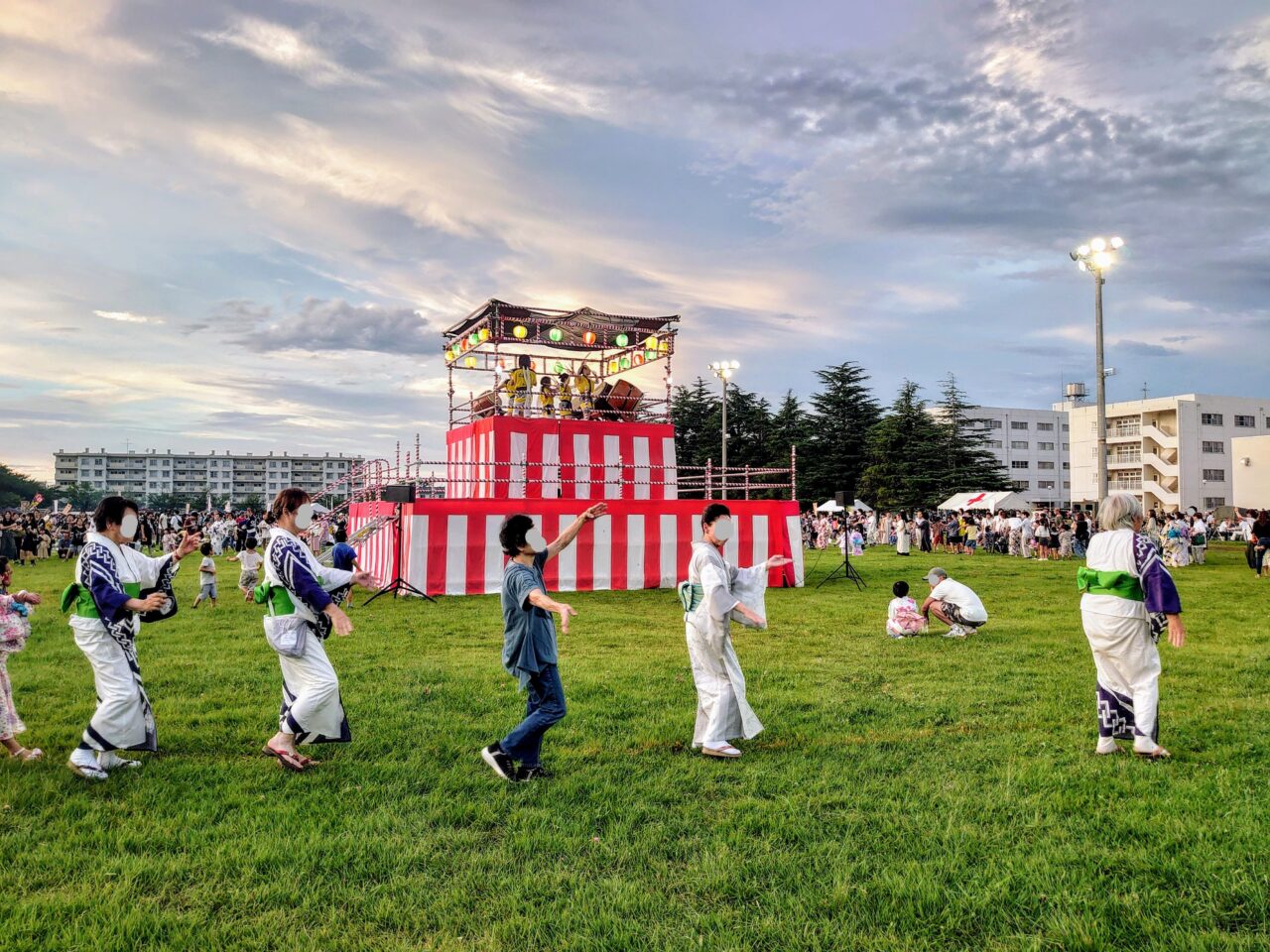 松戸駐屯地盆踊り2025_盆踊り1