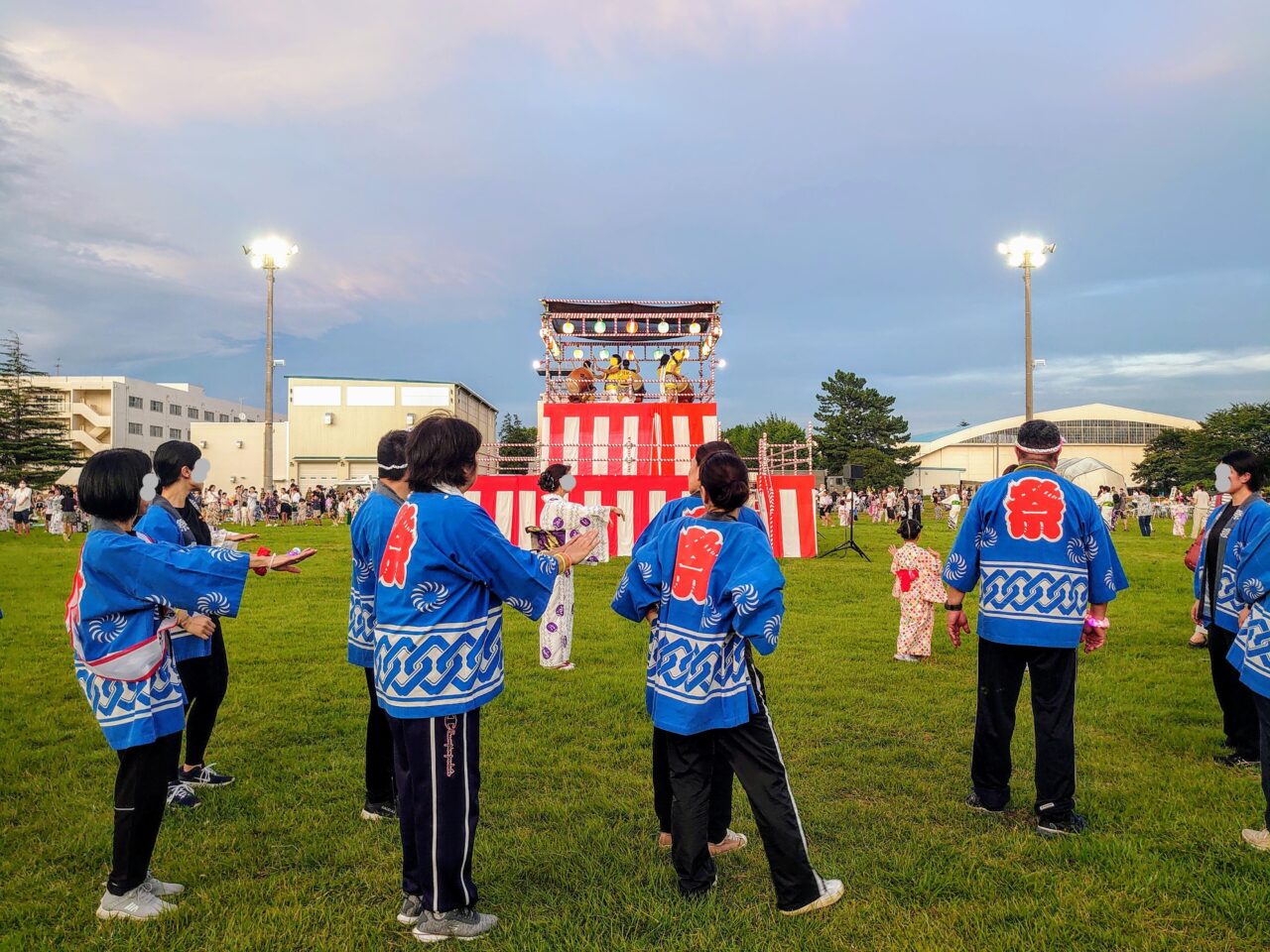 松戸駐屯地盆踊り2025_盆踊り2