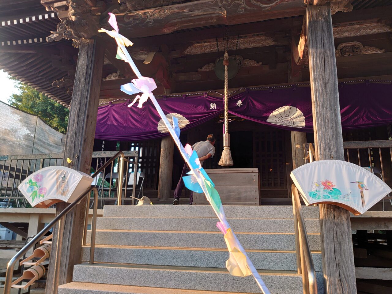 別所の獅子舞2025_花配布