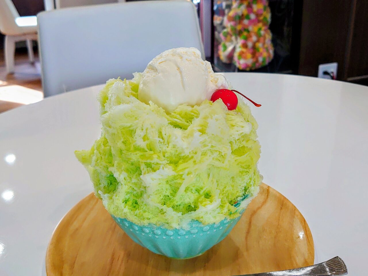 紫苑かき氷2025_かき氷クリームソーダ１