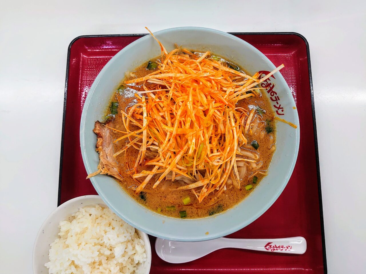 くるまやラーメン_ネギ味噌ラーメン１