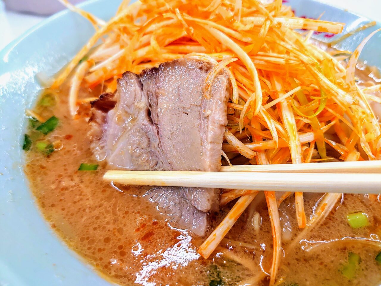 くるまやラーメン_ネギ味噌ラーメン３