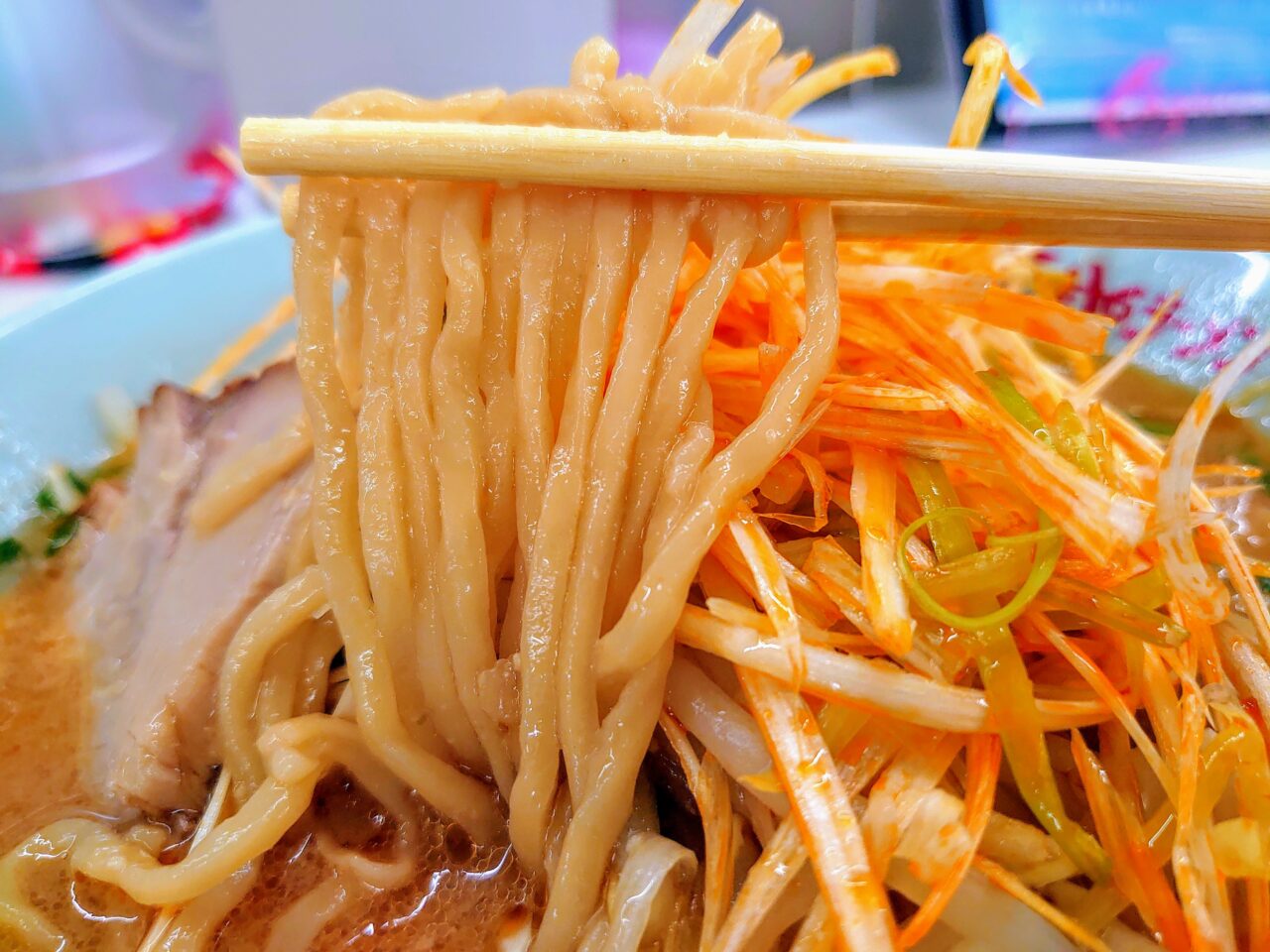 くるまやラーメン_ネギ味噌ラーメン４