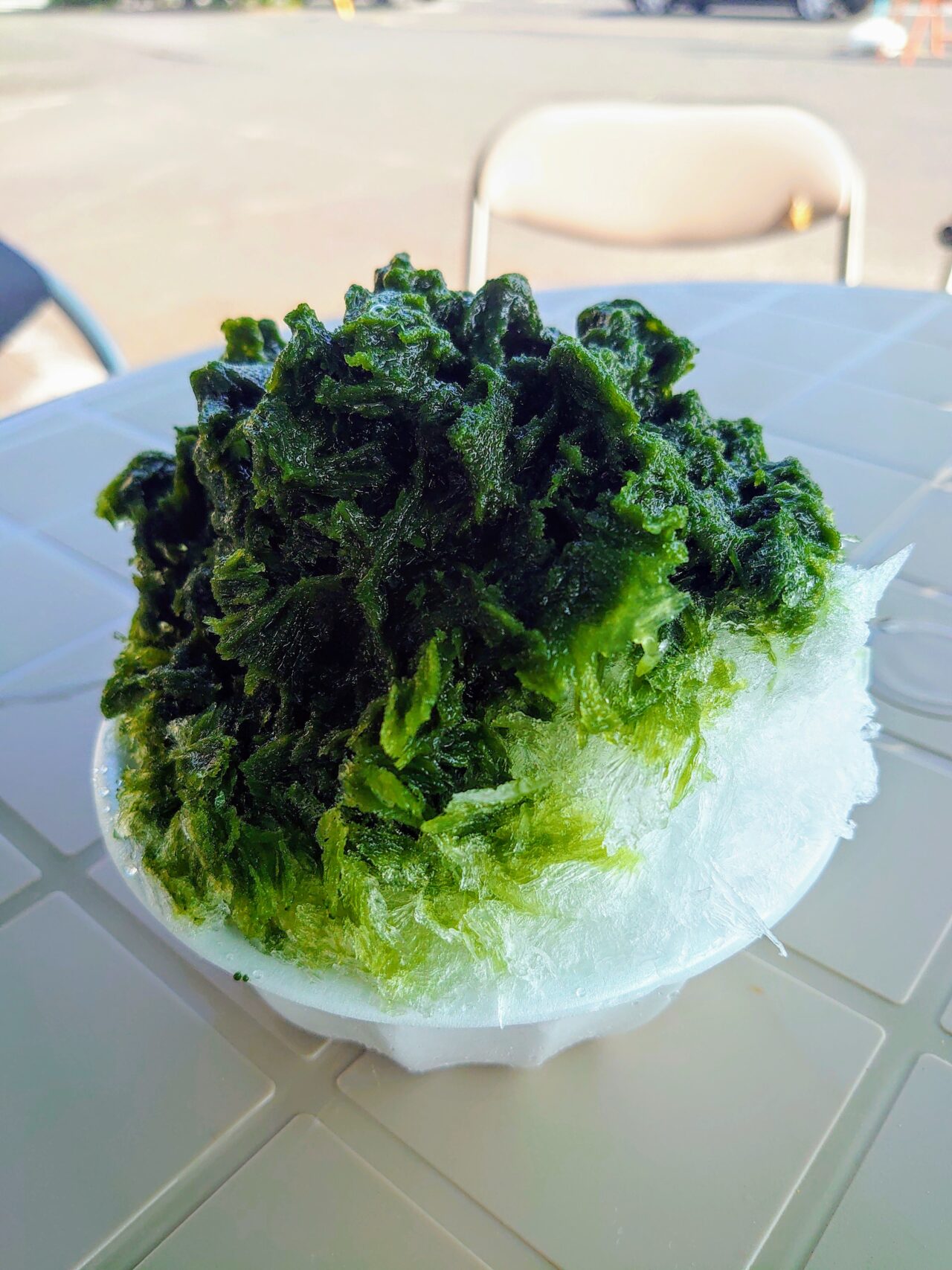紬かき氷2025_抹茶かき氷１