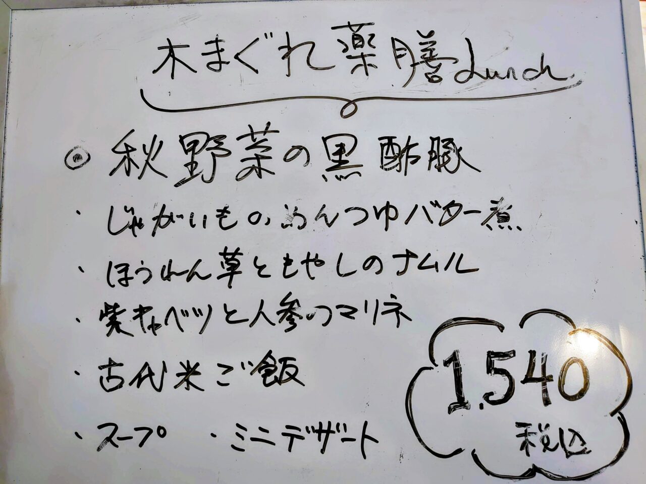 木まぐれKopitiam2025_ランチメニュー２