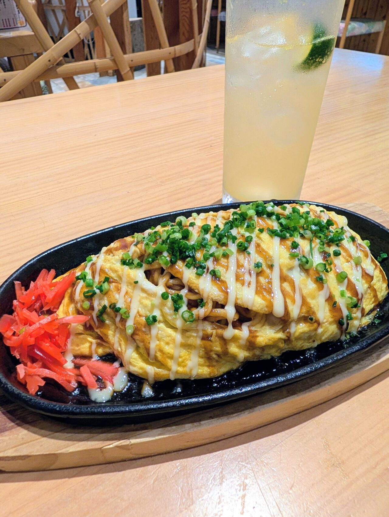 篭の鳥ディナー2025_オム焼きそば