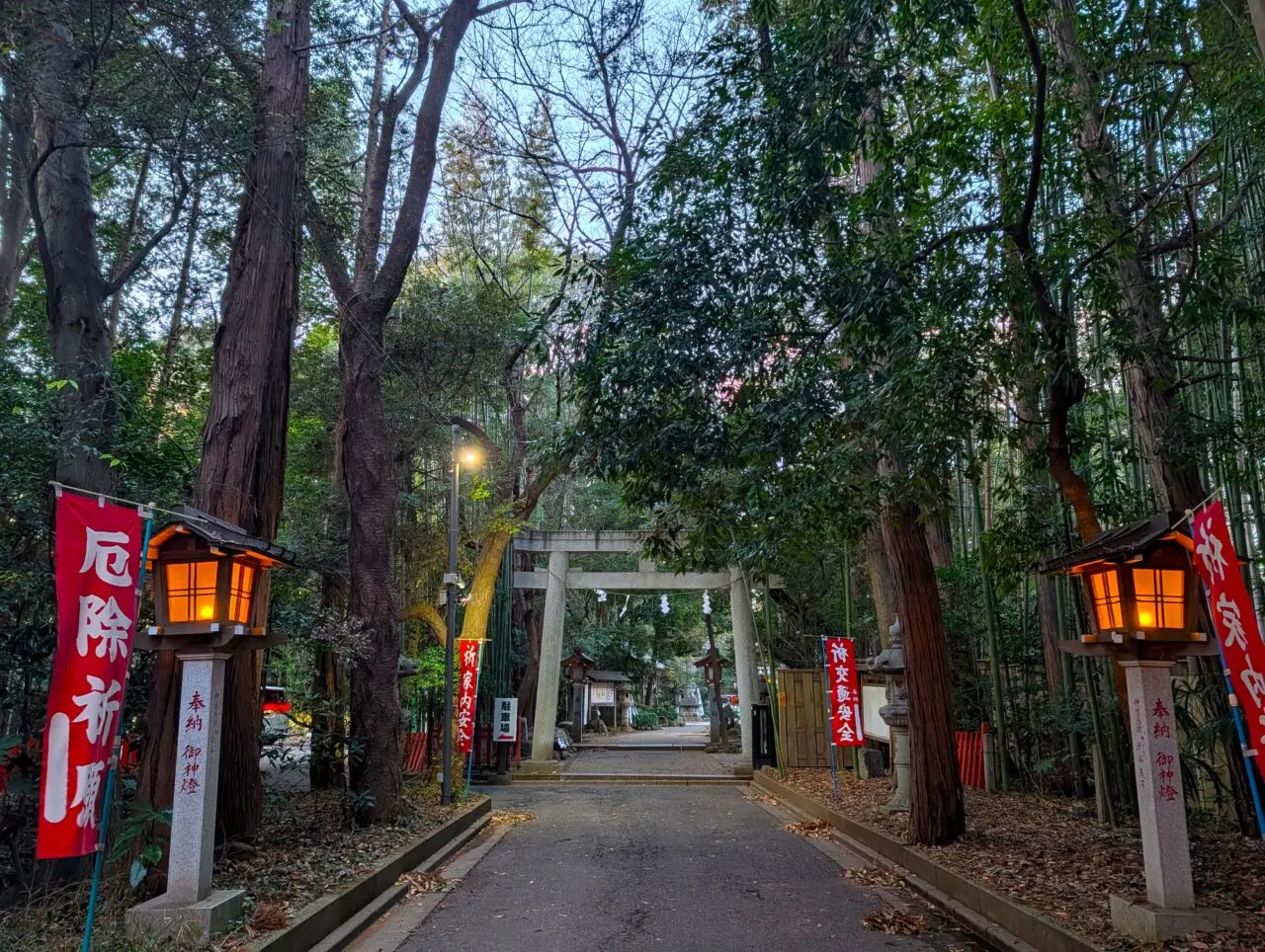 道野辺八幡宮2026年_参道２