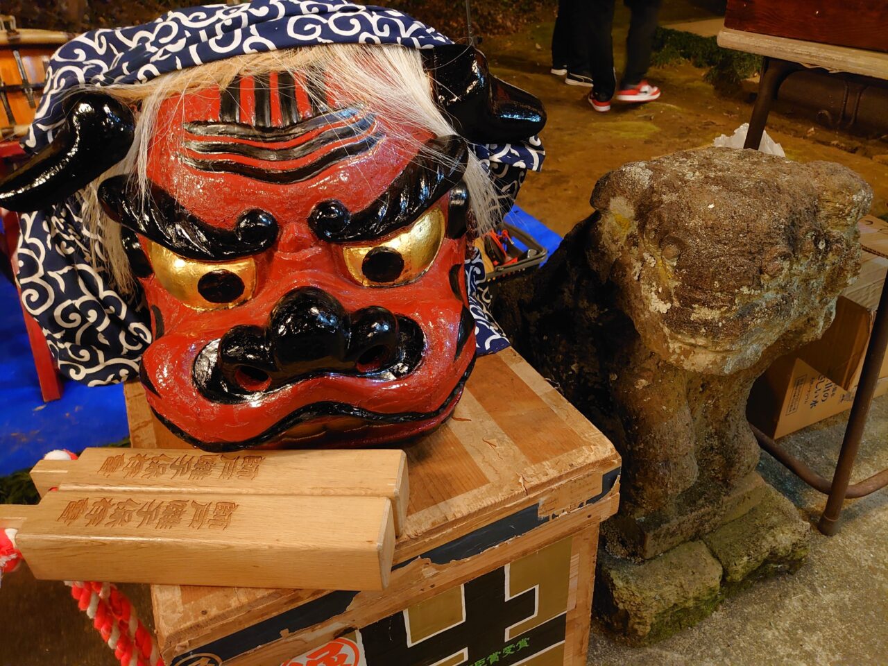 師戸宗像神社大晦日2025_獅子