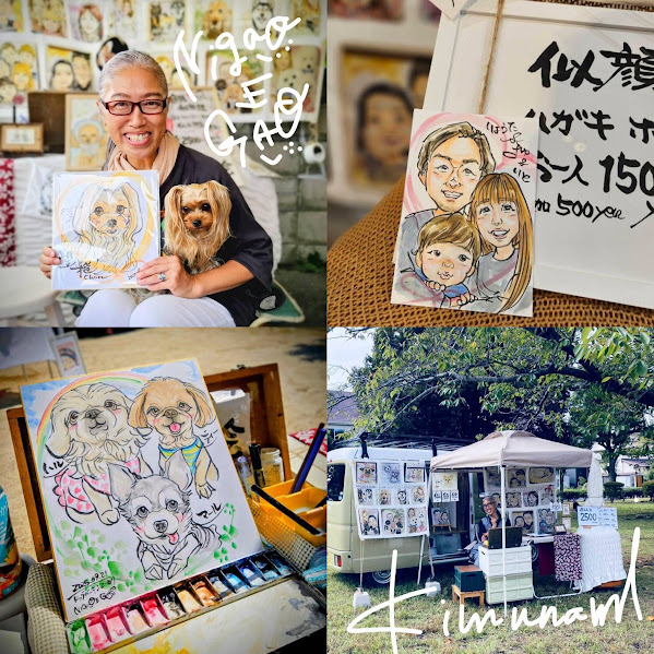 とかみDEマルシェ2026年3月_似顔絵顔