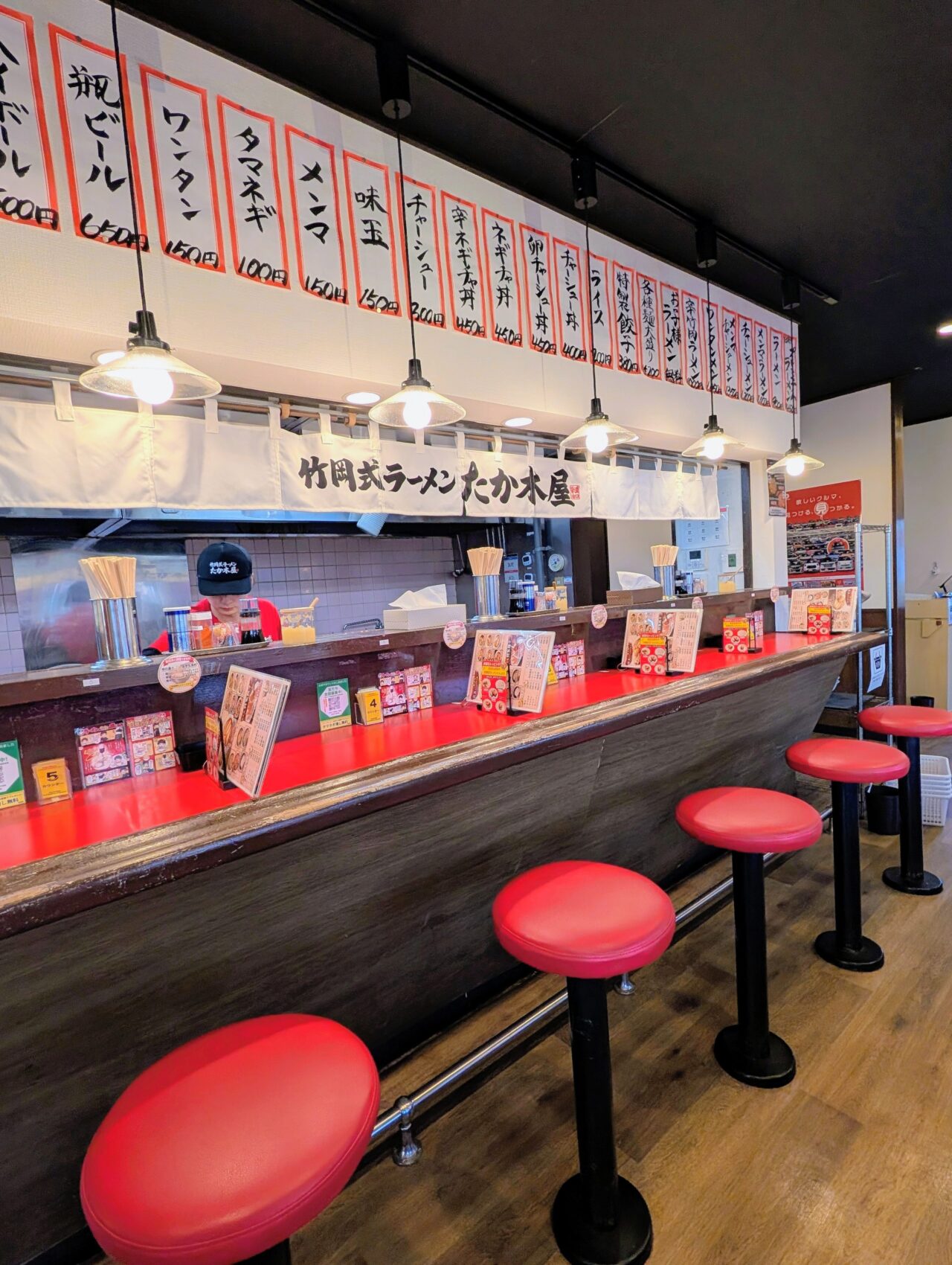 ラーメンたか木屋白井店_内観２