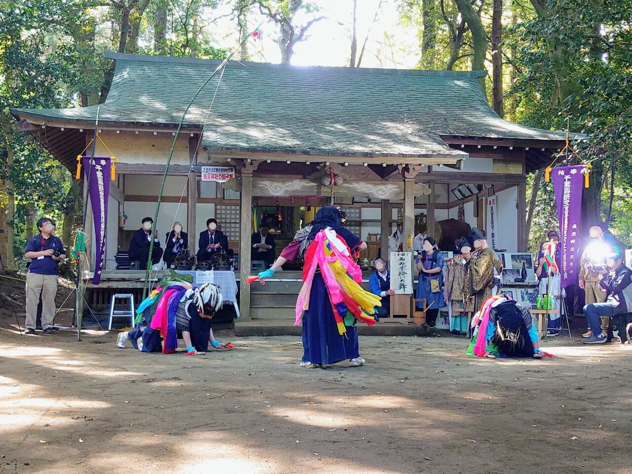 鳥見神社の獅子舞2026_獅子舞３