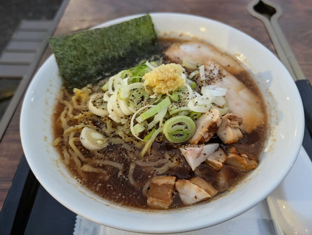 らーめん三つ葉印西2026年6月_黒生姜らーめん１