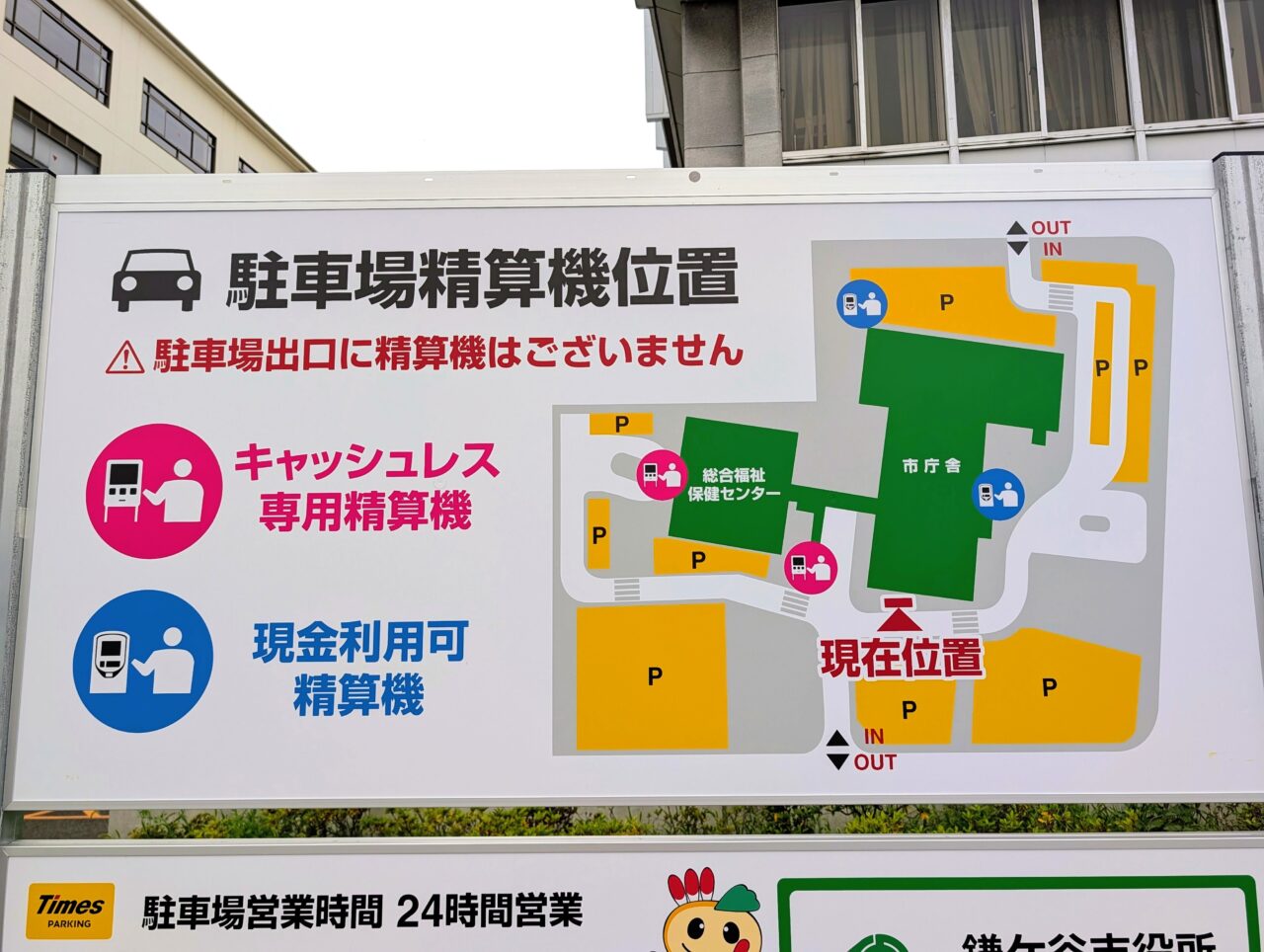 タイムズ鎌ケ谷市役所_看板6