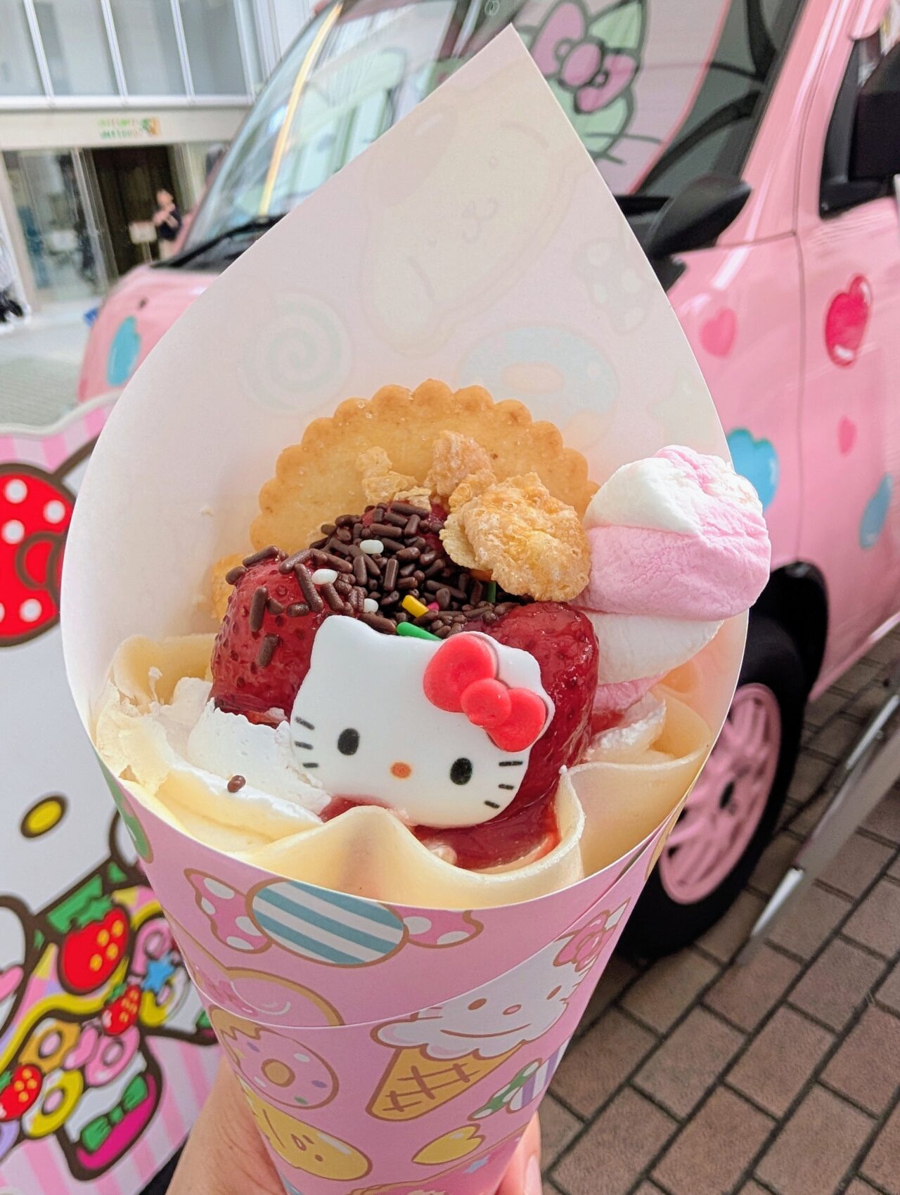 サンリオカフェワゴンイオン千葉NT2026年8月_クレープキティ1